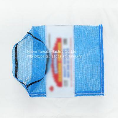 Firewood Packing Mesh Net Bags With Rope Drawstring for Sale 50*72cm 60*80cm Leno pp Mesh Bags photo-2