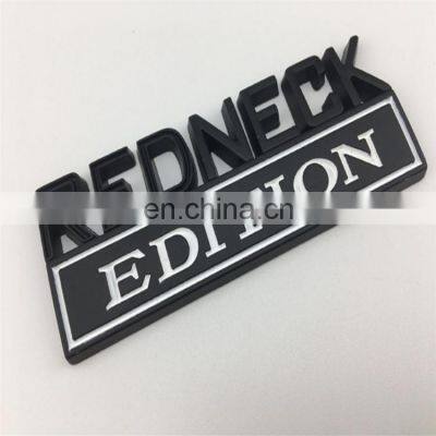 Zinc Alloy Metal 3D Red Black Custom Car Sticker Metal Chrome Car Emblem
