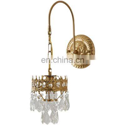 Modern Crystal Wall Lamp French Luxury Mounted Hexagonal Touch Creative Personality Wall Lights