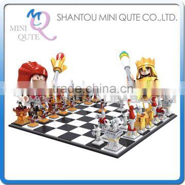 Mini Qute DIY intellect international chess draughts action figure plastic model building block brick educational toy NO.27115