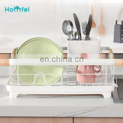 Compact Dish Rack Steel Dish Drainer Racks Wire Kitchen Things Organizer and Holders photo-3