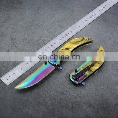 Stainless steel Folding  Hunting Camping Knife