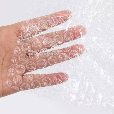 Manufacture Custom Air Bubble Film Roll/ Recycle Air Bubble Cushion Wrapper Roll/ Customized Protection Shockproof Bubble Film Roll/ photo-4