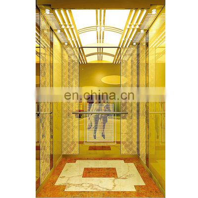 1000kg Passenger Elevator Stainless Steel Cabin Decoration