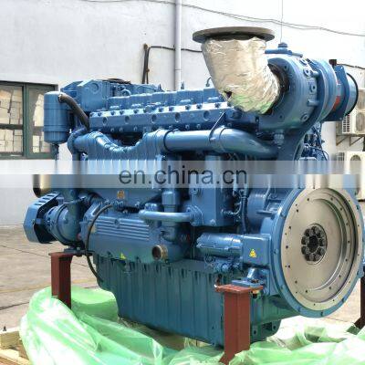 Brand New 6 Cylinder 4 Stroke Water Cooled 6M33 Series Weichai Diesel Marine Engine