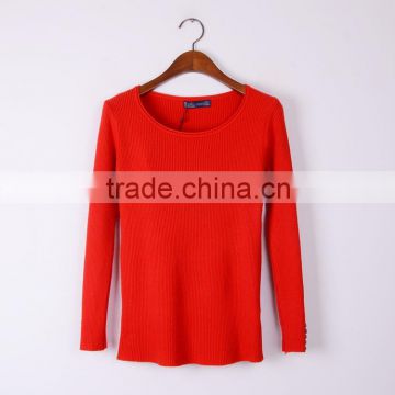 Hot sale beautiful sweaters for girls round collar sweater for women