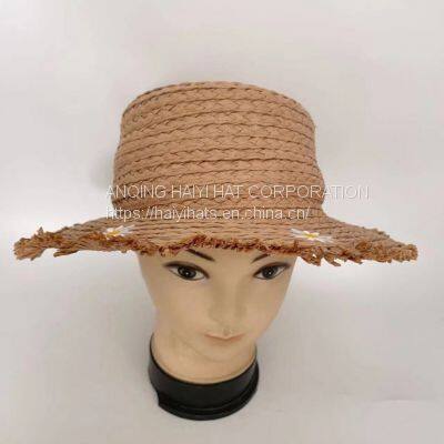 Summer Casual Hat Small Daisy Simple Atmosphere Sun Hat Hand Woven Straw Hat