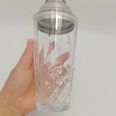 17oz Crystal Glass Shaker Professional Margarita Mixer Drink Shaker Mixing Shaker Bartending Glass photo-5
