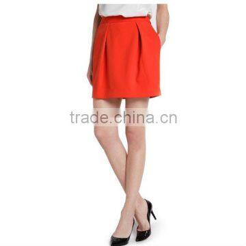 2014 new Fashion lady PLEATED MINI SKIRT