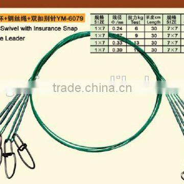 Crane Swivel With Insurance Snap and Wire Leader Fishing Tackle Quality Choice photo-2
