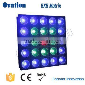 25pcs 10w 3in1 rgb stage light 5x5 led matrix