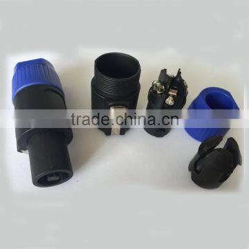 Blue color 4pin female xlr jack socke connector