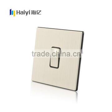 British style Aluminum panel small button electrical wall switches                        
                                                                                Supplier's Choice
