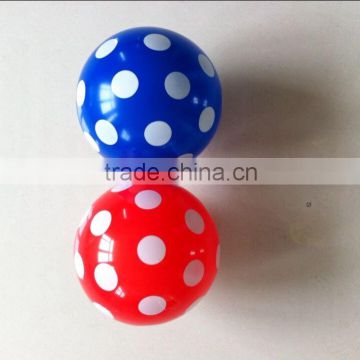 pvc plastic ball/inflatable football/single color printed balls