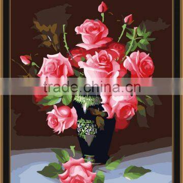 DIY digital oil painting by numbers flower oil painting for living room 5063