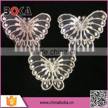 BOKA embroidery colorful butterfly patch for decoration