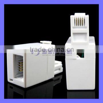 US RJ11 Socket to UK BT Telephone Plug Adapter Converter