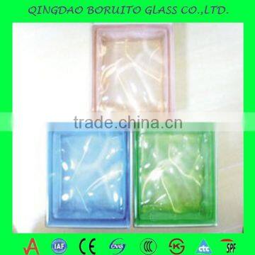 Sea Wave Blue color glass brick price