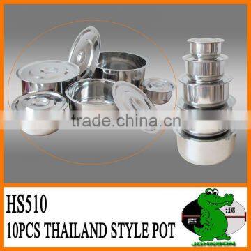 10Pcs Thailand Style Cookware Set