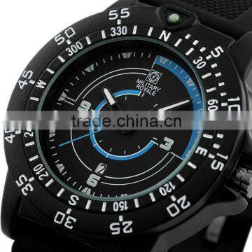 2014 New Swiss Design Mens Black Military Royal Military Watches for men MR080