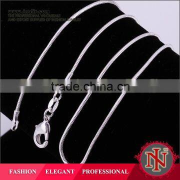 2014 SGS Certified 2014 Classy silver snake chain necklace C008                        
                                                Quality Choice