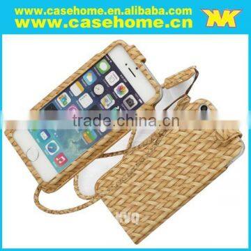 Attractive Weave Back Case Cover For Smartphone With Wrist Strap, Weaving Cases for Phone Cases photo-2