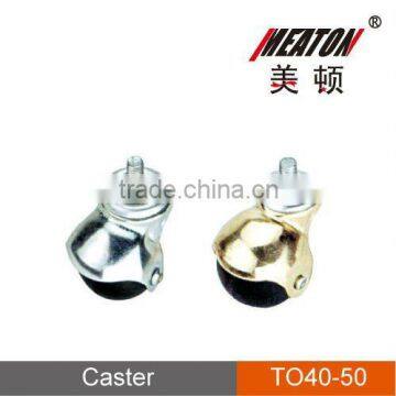 Screw rubber ball caster wheel