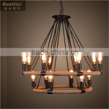 Fancy metal pendant lamp vintage black edison pendant lights