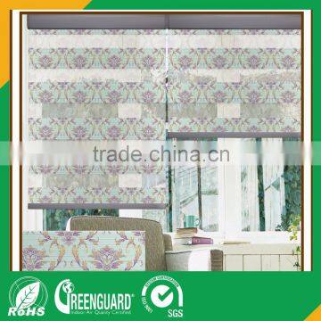 polyester fabric sun shading roller blind and shades zebra folded blinds