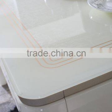 Factory Direct Sale High Quality Solid Wood Dining Room Tables With Glass Top