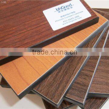 BHGOOD woodgrain fireproof hpl compact phenolic panel for interior wall panel