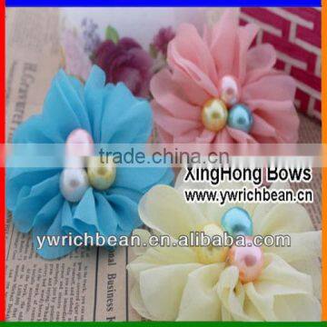 new styles! hot-sales handmade kids shabby flower with clip !cute girl hair flower clips ! hair flower clips for kids SF-182