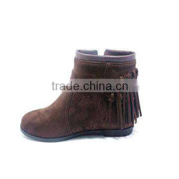 2016 Fashion Ladies Winter Unique Tassel Suede Boots photo-3