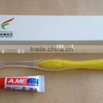 Supply cheap disposable toothbrush with paste new product on china market