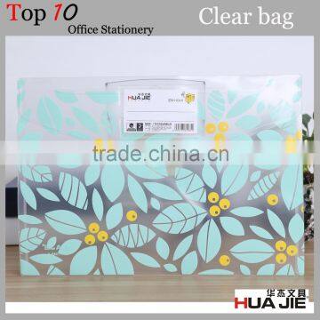 Transparent Document bag type and pp button wallet file