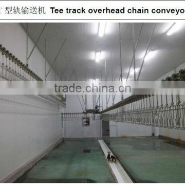 T track overhead chain conveyor