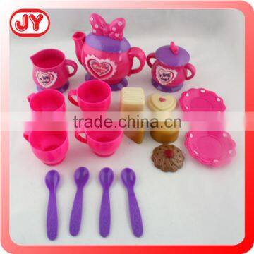 Fashion design plastic tea set toy with EN71