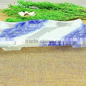 New OPS Plastic Disposable Embossing Sushi Box Tray With Curve Brim photo-3