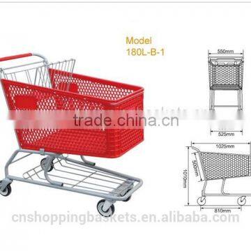 plastic shopping cart