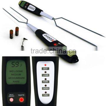 Digital Food Meat Cooking BBQ Thermometer Portable Collapsible Internal Probe Cooking Thermometer With Instant LCD Read Display