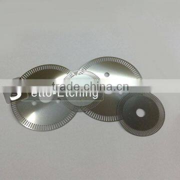 0.2mm chemical etched metal eletrode coded disc