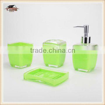 china supplier 4pcs colorful acrylic bathroom accessories buying online in china