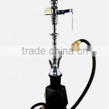 Large black special glass zinc shaft hookah