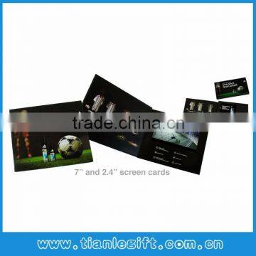 TFT Screen Invitation LCD Video Player 3D Laser Cutting Greeting Card