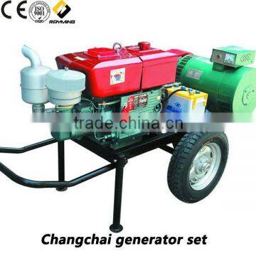 single cylinder diesel generator changchai engine 20