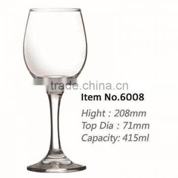 China manufacture machine made crystal high quality club wine taste pub bar glass