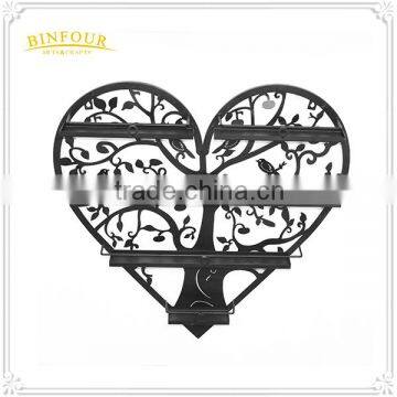 Metal Wall Deco Wall Mounted Nail Polish Stand Cosmetic Display Shelf