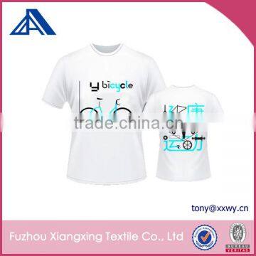 Wholesale Quick Dry Breathable White Fixed Gear Bicycle Club Custom Print tshirt Cotton