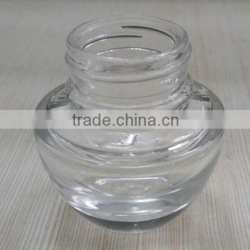 40ml transparent cosmetic packaging glass cream jar