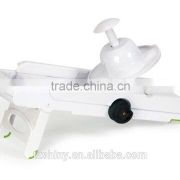 2016 Premium Safe Plastic V-Blade Slicer Stainless Steel Mandoline Slicer Julienne Slicer